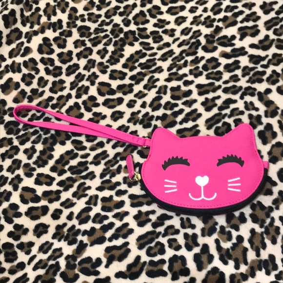 Betsey Johnson Handbags - LUV BETSEY JOHNSON Pink 💕 Kitty Wallet Wristlet ID Credit Card Coin Purse Cute